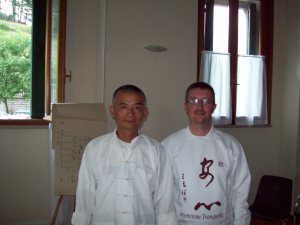 Prof. Wang Zhi Xiang e M° Malnati Pietro (Spiazzi, agosto 2008)